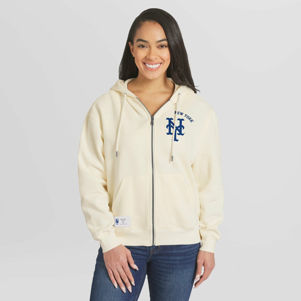 New York Mets WEAR by Erin Andrews Women's Full-Zip Hoodie Near Me