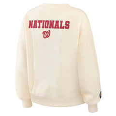 Washington Nationals WEAR by Erin Andrews Women's Heavyweight Crew Neck Sweatshirt discount