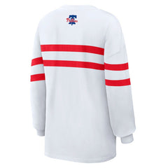 Philadelphia Phillies WEAR by Erin Andrews Women's Oversized Long Sleeve Striped T-Shirt Near Me