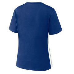 Los Angeles Dodgers WEAR by Erin Andrews Women's Notch Neck Cropped T-Shirt Online