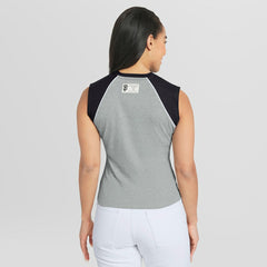 San Francisco Giants WEAR by Erin Andrews Women's Cropped Raglan Tank Top Clearance