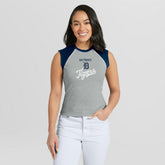Detroit Tigers WEAR by Erin Andrews Women's Cropped Raglan Tank Top Online