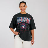 Minnesota Twins WEAR by Erin Andrews Women's Oversized Boyfriend T-Shirt On Sale