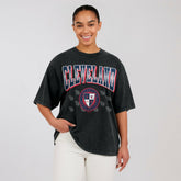 Cleveland Guardians WEAR by Erin Andrews Women's Oversized Boyfriend T-Shirt Sale