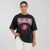 Philadelphia Phillies WEAR by Erin Andrews Women's Oversized Boyfriend T-Shirt Sale