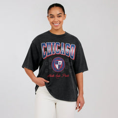 Chicago Cubs WEAR by Erin Andrews Women's Oversized Boyfriend T-Shirt Near Me
