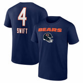 D'Andre Swift Chicago Bears Team Wordmark T-Shirt Navy - NFL