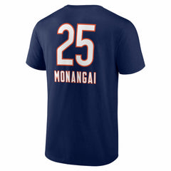 Kyle Monangai Chicago Bears Team Wordmark T-Shirt Navy - NFL