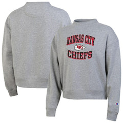 Kansas City Chiefs Champion Women's Triumph Tri-Blend Sweatshirt Gray - NFL
