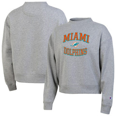 Miami Dolphins Champion Women's Triumph Tri-Blend Sweatshirt Gray - NFL