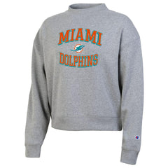 Miami Dolphins Champion Women's Triumph Tri-Blend Sweatshirt Gray - NFL