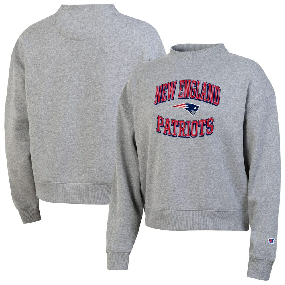 New England Patriots Champion Women's Triumph Tri-Blend Sweatshirt Gray - NFL