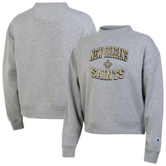 New Orleans Saints Champion Women's Triumph Tri-Blend Sweatshirt Gray - NFL