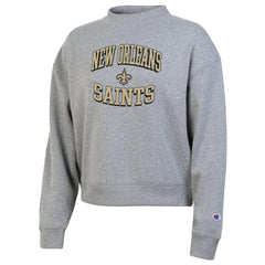 New Orleans Saints Champion Women's Triumph Tri-Blend Sweatshirt Gray - NFL