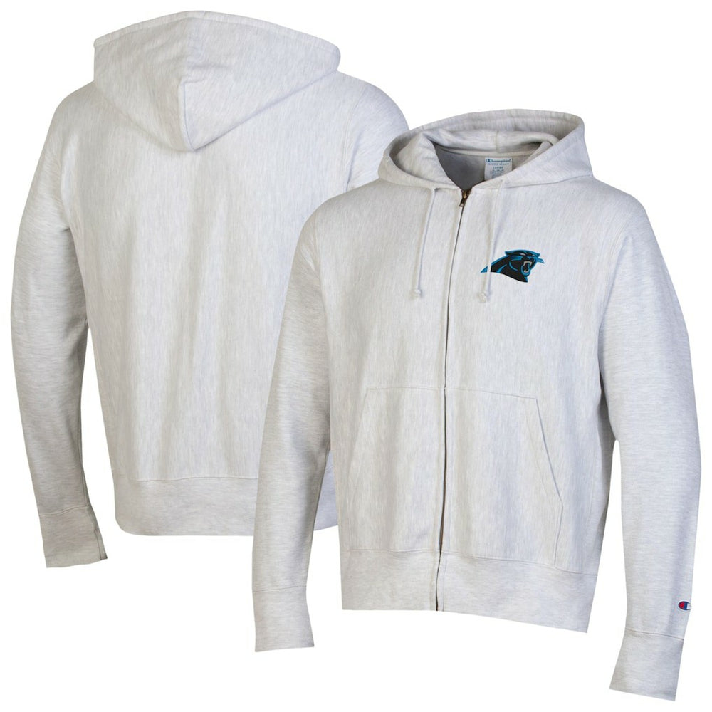 Carolina Panthers Champion Reverse Weave Full-Zip Hoodie Gray - NFL