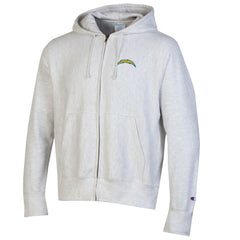 Los Angeles Chargers Champion Reverse Weave Full-Zip Hoodie Gray - NFL