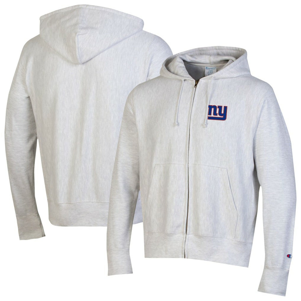 New York Giants Champion Reverse Weave Full-Zip Hoodie Gray - NFL
