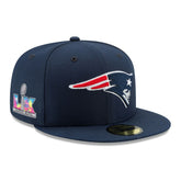 New England Patriots New Era Super Bowl LX Side Patch 59FIFTY Fitted Hat Navy - NFL