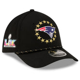 New England Patriots New Era Super Bowl LX 39THIRTY M-Crown Rope Flex Hat Black - NFL