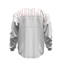 Philadelphia Phillies Fanatics Women's Baseball Stitch Spirit Jersey Long Sleeve T-Shirt Clearance