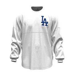 Los Angeles Dodgers Fanatics Women's Baseball Stitch Spirit Jersey Long Sleeve T-Shirt for sale