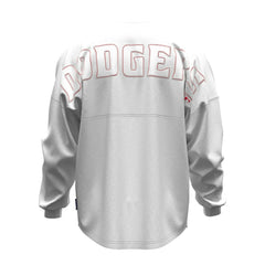 Los Angeles Dodgers Fanatics Women's Baseball Stitch Spirit Jersey Long Sleeve T-Shirt for sale