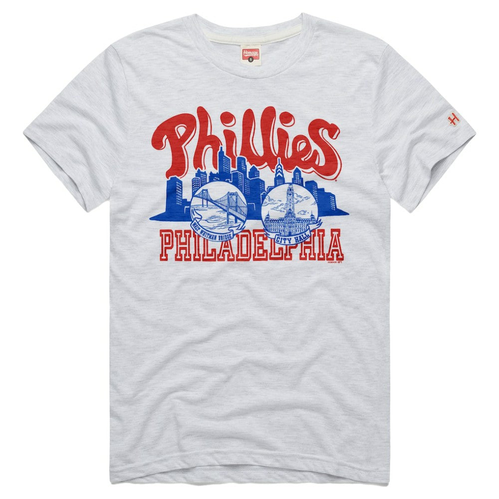 Philadelphia Phillies Homage Tri-Blend Hyperlocal T-Shirt Near Me