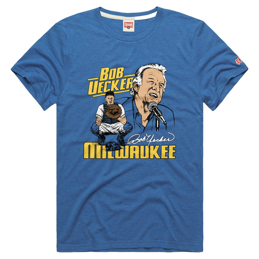 Milwaukee Brewers Homage Tri-Blend Hyperlocal T-Shirt Lifestyle