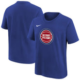 Nike - Detroit Pistons Youth Team Essential Logo T-Shirt - Blue