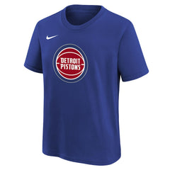 Nike - Detroit Pistons Youth Team Essential Logo T-Shirt - Blue