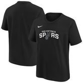 Nike - San Antonio Spurs Youth Team Essential Logo T-Shirt - Black