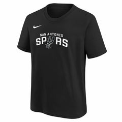 Nike - San Antonio Spurs Youth Team Essential Logo T-Shirt - Black