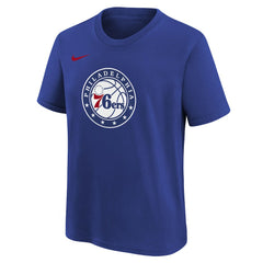 Nike - Philadelphia 76ers Youth Team Essential Logo T-Shirt - Royal