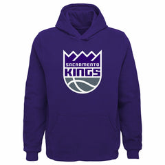 NBA - Sacramento Kings Outerstuff Youth Primary Logo Pullover Hoodie - Purple