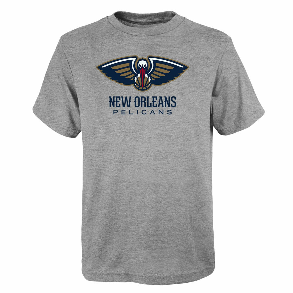 NBA - New Orleans Pelicans Outerstuff Youth Primary Logo T-Shirt - Gray