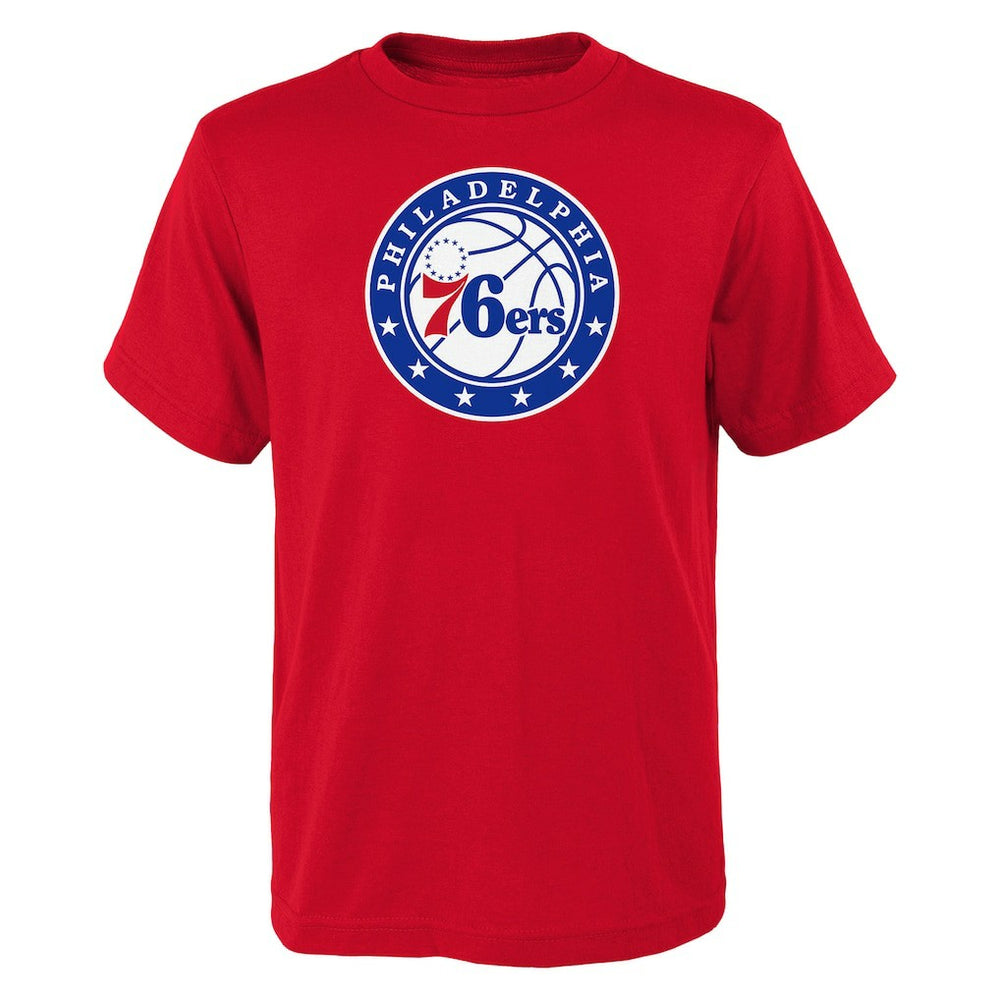 NBA - Philadelphia 76ers Outerstuff Youth Primary Logo T-Shirt - Red