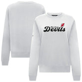 New Jersey Devils - Levelwear Women's Yvette Big Script Tri-Blend Sweatshirt White