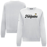 Pittsburgh Penguins Levelwear Women's Yvette Big Script Tri-Blend Sweatshirt White