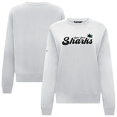 San Jose Sharks - Levelwear Women's Yvette Big Script Tri-Blend Sweatshirt White