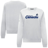 Vancouver Canucks - Levelwear Women's Yvette Big Script Tri-Blend Sweatshirt White