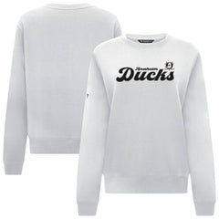 Anaheim Ducks - Levelwear Women's Yvette Big Script Tri-Blend Sweatshirt White