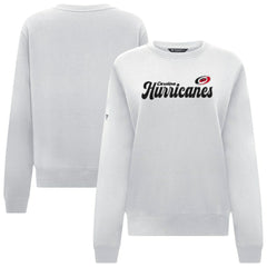 Carolina Hurricanes - Levelwear Women's Yvette Big Script Tri-Blend Sweatshirt White