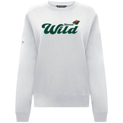 Minnesota Wild - Levelwear Women's Yvette Big Script Tri-Blend Sweatshirt White