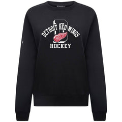 Detroit Red Wings - Levelwear Women's Yvette Limelight Big Letter Sweatshirt Black