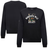 Minnesota Wild - Levelwear Women's Yvette Limelight Big Letter Sweatshirt Black
