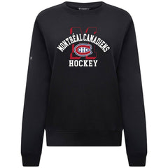 Montreal Canadiens - Levelwear Women's Yvette Limelight Big Letter Sweatshirt Black