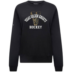Vegas Golden Knights Levelwear Women's Yvette Limelight Big Letter Sweatshirt Black