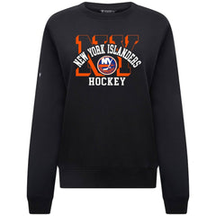 New York Islanders - Levelwear Women's Yvette Limelight Big Letter Sweatshirt Black