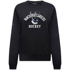 Vancouver Canucks - Levelwear Women's Yvette Limelight Big Letter Sweatshirt Black
