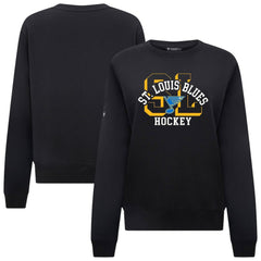St. Louis Blues - Levelwear Women's Yvette Limelight Big Letter Sweatshirt Black